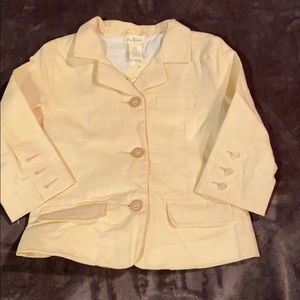 Olive Juice Boys Cream Linen Blazer Size 2 New
